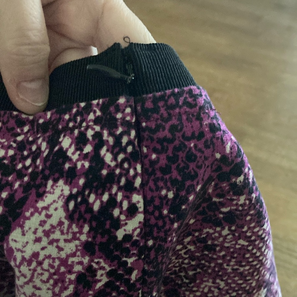 Purple Snake Print Mini Skirt - Picture 3 of 5